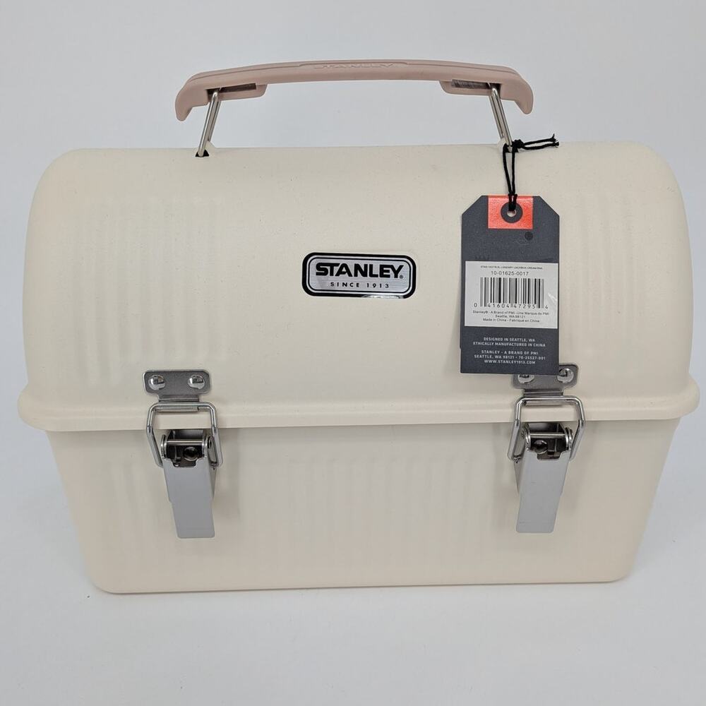 new STANLEY metal Classic Lunch Box 10 QT cream